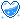 blue heart with liquid inside, light mode recommended